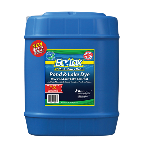 EcoLox Blue Pond Dye 3X - 5 Gallon