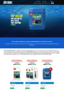 EcoLox Dyes eCommerce Homepage - Website Design