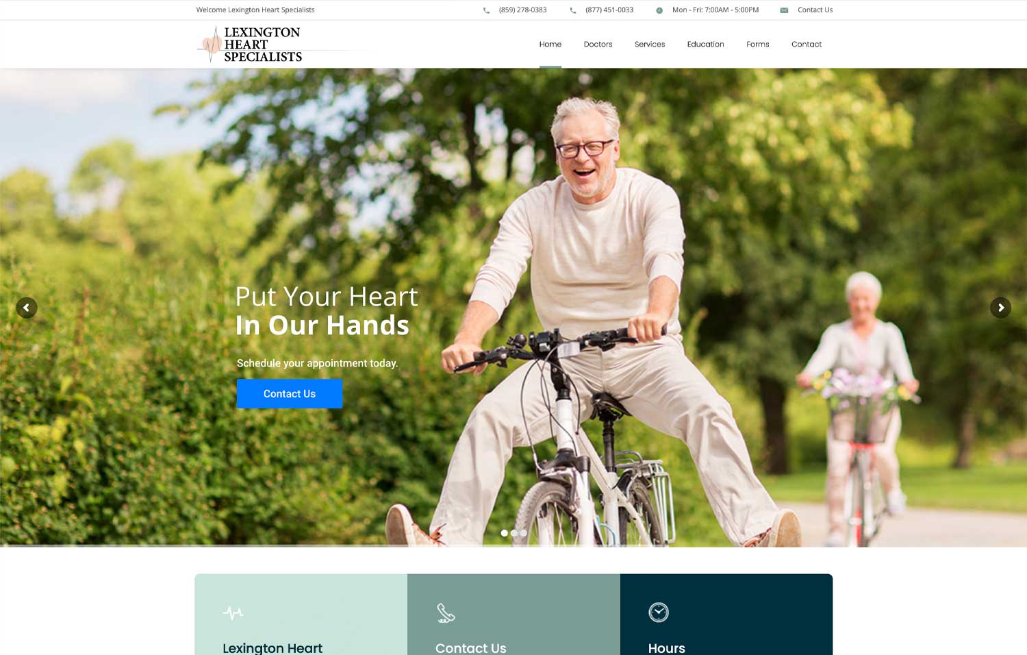 Lexington Heart Specialists - Website Design