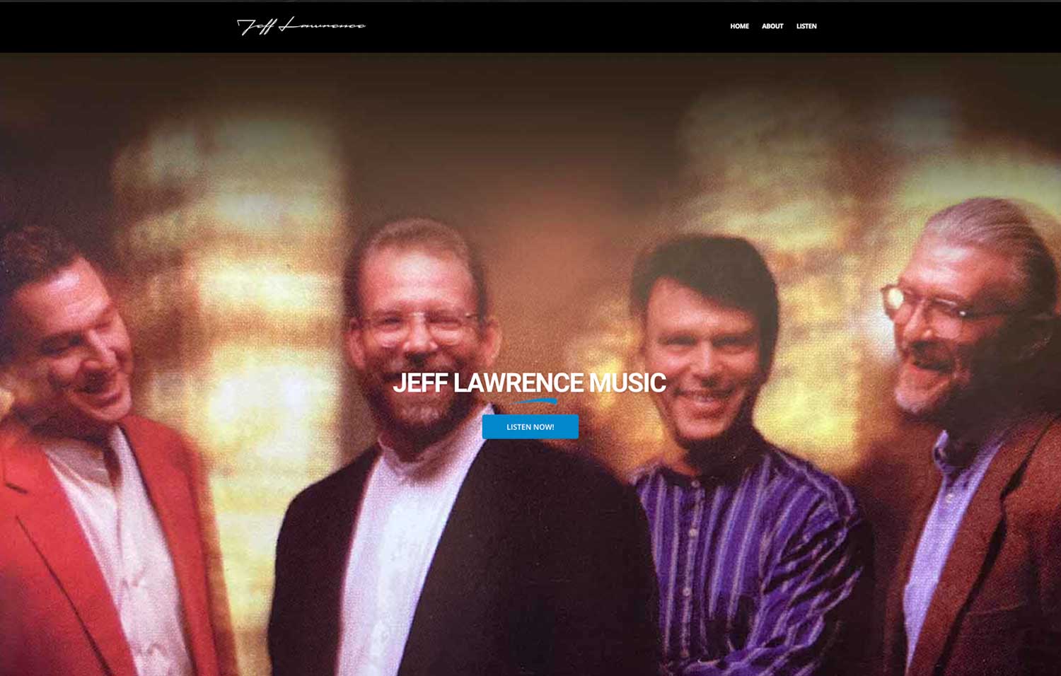 Jeff Lawrence Music Website Design